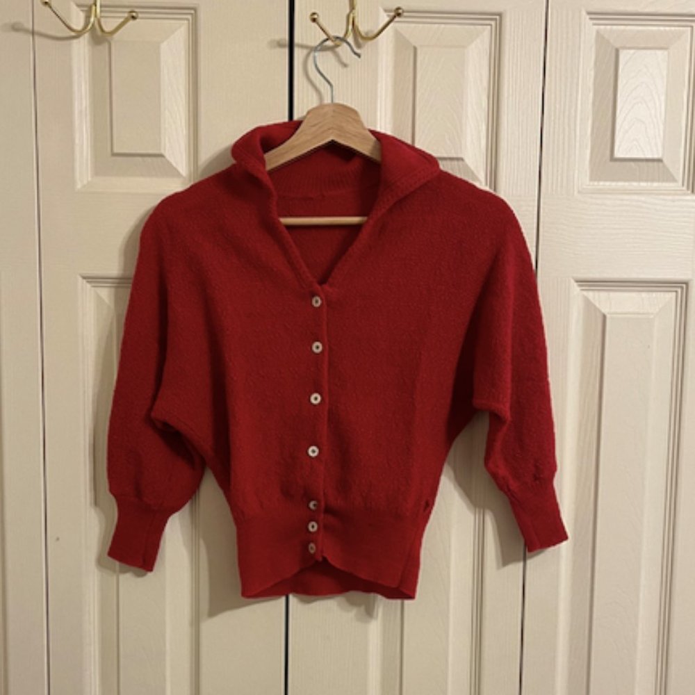 vintage womens red sweater